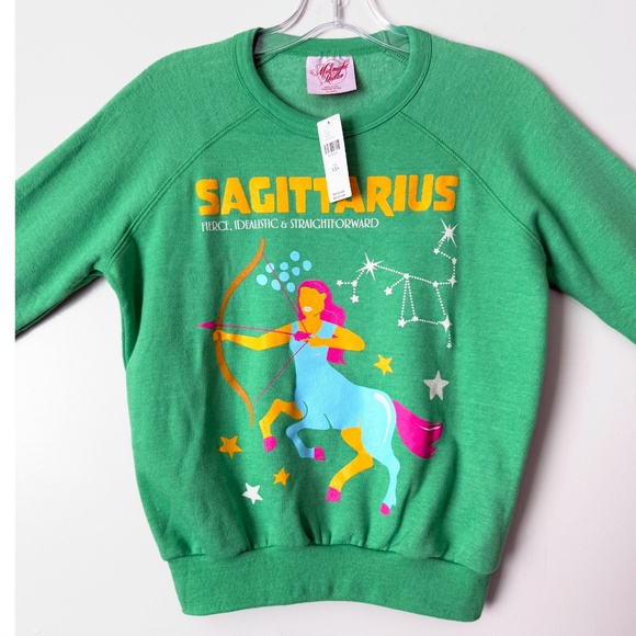 NWT Anthropologie The Carolita Zodiac Sweatshirt Sagittarius 66% Off Retail - Picture 7 of 16